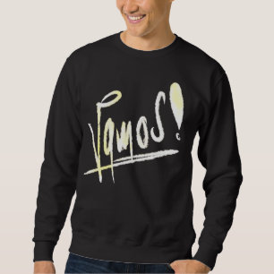 Sudadera Vamos tipografía escrita a mano