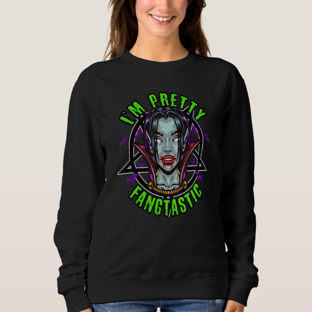 Sudadera Vampire i´m pretty fangtastic (Anverso)