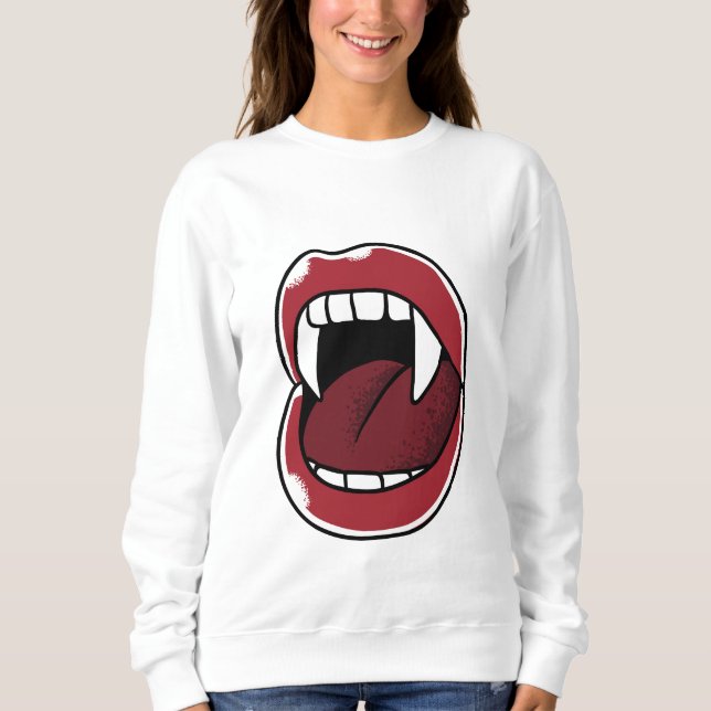 Sudadera Vampire Mouth (Anverso)