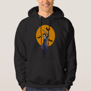 Sudadera Vampiro de béisbol Halloween hombres chicos béisbo