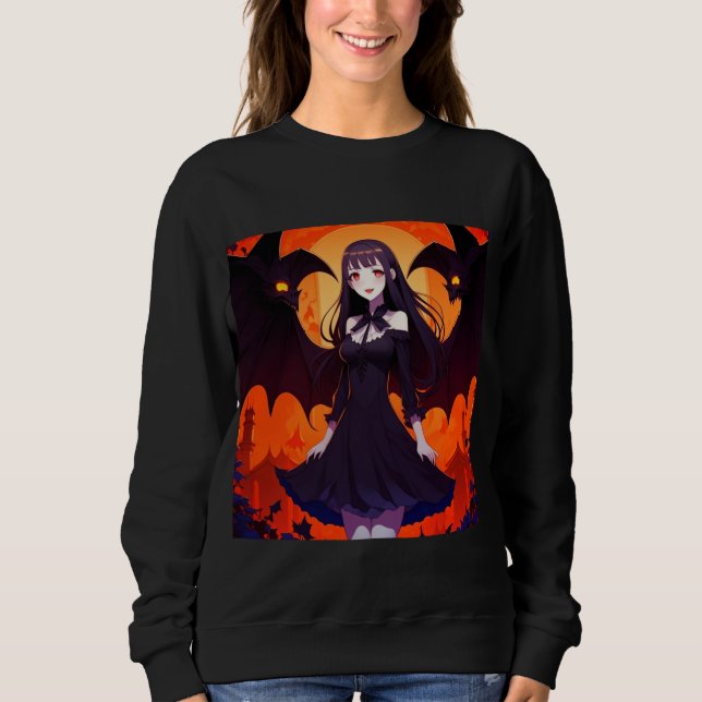 SUDADERA VAMPIRO PRINCESO DE BAÑOS - GÓTICO (Anverso)