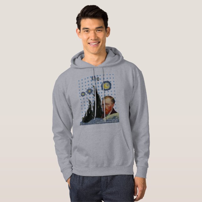 Sudadera  Van Gogh with every star I see, I remember that  (Anverso completo)