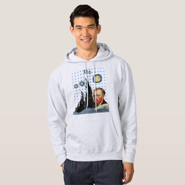 Sudadera  Van Gogh with every star I see, I remember that  (Anverso completo)