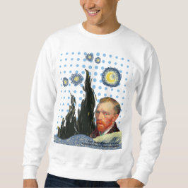 Sudadera  Van Gogh with every star I see, stars face art 