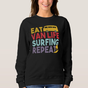 Sudadera Van Life Eat Van Life Surfing Repeat - Vanlife Sur