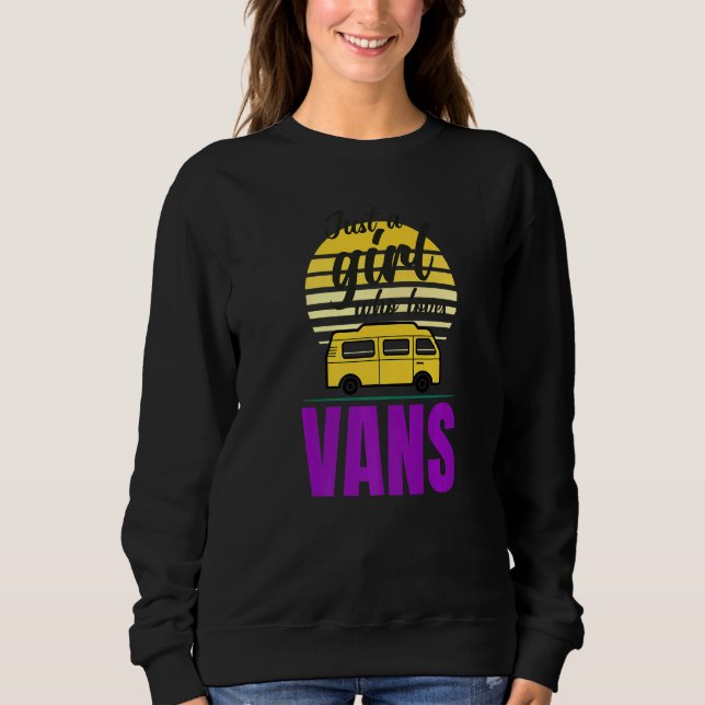 Sudadera Van Life Sun Surfer Chica Vanlife Sólo Un Chica Qu (Anverso)