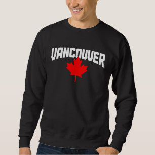 Sudadera Vancouver BC Hoja de Arce Canadá Bandera Canadiens