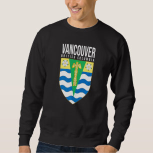 Sudadera Vancouver British Columbia Canadá Escudo De Armas 