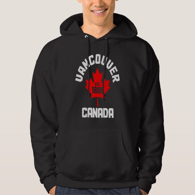 Sudadera Vancouver Est 1886 British Columbia Canada Canadia (Anverso)