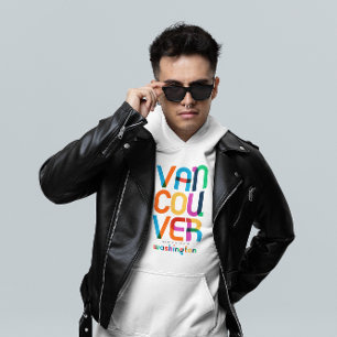 Sudadera Vancouver Washington Mediados de Siglo, Arte Pop,