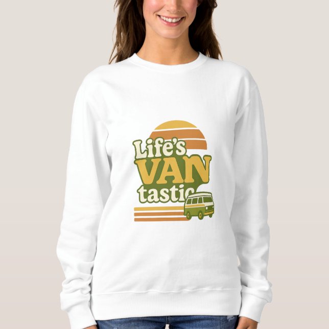 Sudadera VANtastic Retro 70s Van Graphic (Anverso)