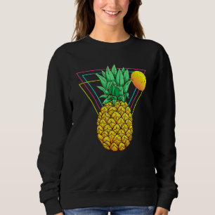 Sudadera Vaporwave Pineapple Exótico Fruto Sol Tropical Sum
