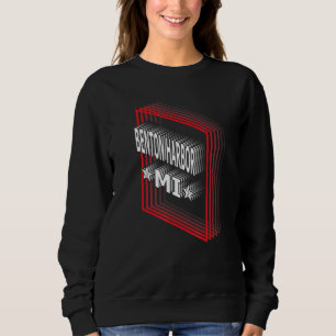 Sudadera Vaporwave Retro Benton Harbor Michigan MI