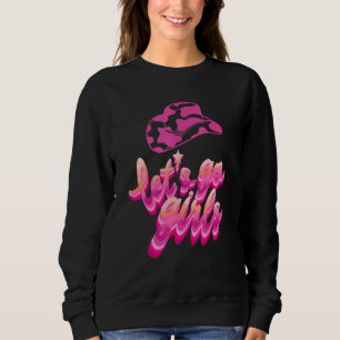 Sudadera Vaquera occidental vamos Chica Piel de vaca leopar