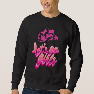 Sudadera Vaquera occidental vamos Chica Piel de vaca leopar