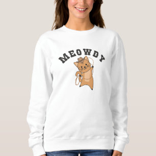 Sudadera Vaquero De Gato Meowdy Howdy Con Gatos Lasso Cute