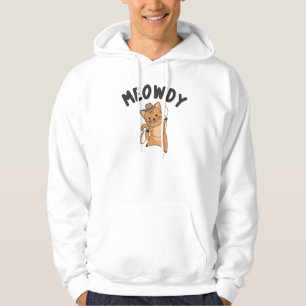Sudadera Vaquero De Gato Meowdy Howdy Con Gatos Lasso Cute