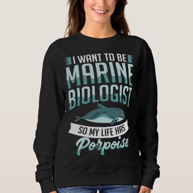 Sudadera Vaquita Porpoise Dolphin  Marine Biologist (Anverso)