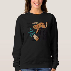 Sudadera Vara de flor de gato