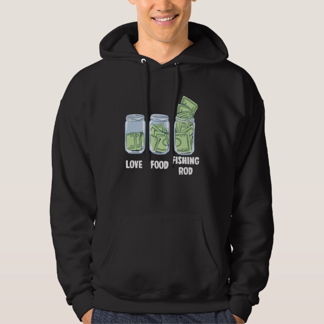 Sudadera Varilla de Pescar Banco de Dinero (Anverso)
