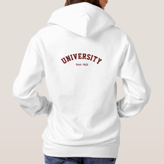 Sudadera Varsity Hoodie personalizado (Reverso)