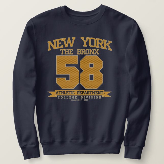 Sudadera Varsity New York The Bronx (Anverso del diseño)