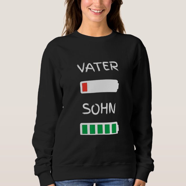 Sudadera Vater Son Battery Vacío Dad (Anverso)