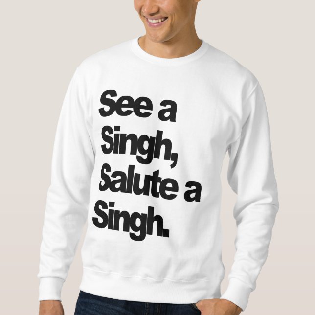 Sudadera Vea un Singh (Inverso-Rey DE LUJO) por P humilde (Anverso)