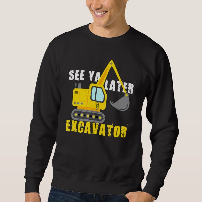 Sudadera Véase Ya Posterior Excavator Guay Construction Veh (Anverso)