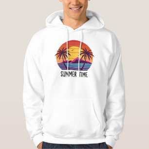 Sudadera Vector atardecer con palmeras