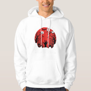 Sudadera Vector Cementerio Espeluznante Noche de Halloween