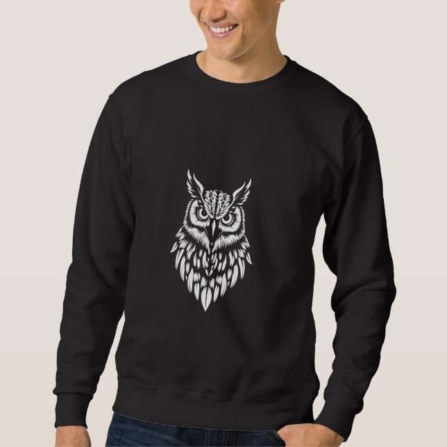 Sudadera Vector de búho (Anverso)