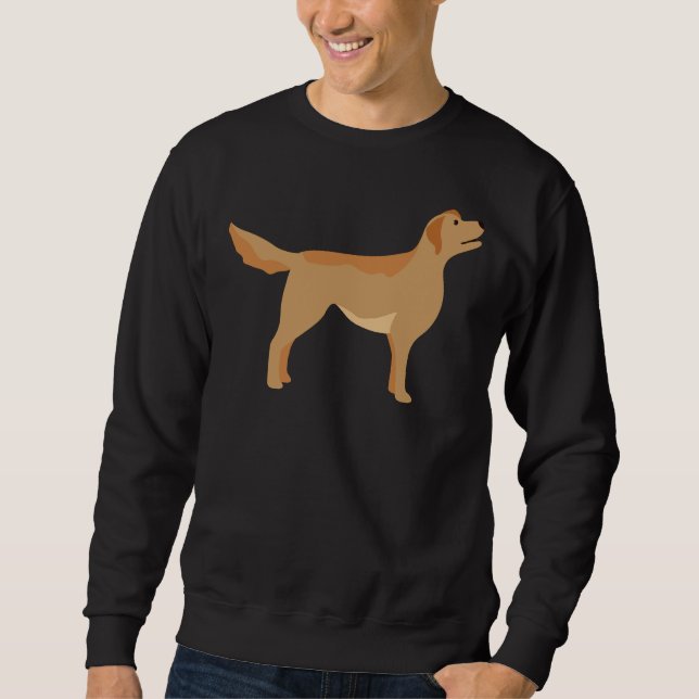 Sudadera Vector de perro recuperador de Labrador (Anverso)