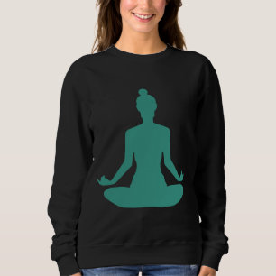 Sudadera Vector de posición de yoga de Lotus