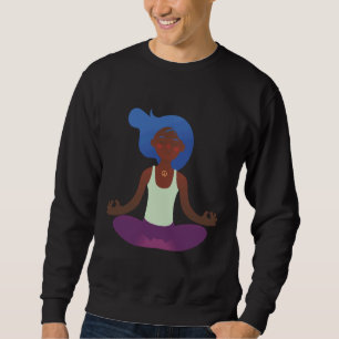 Sudadera Vector de posición de yoga para mujer