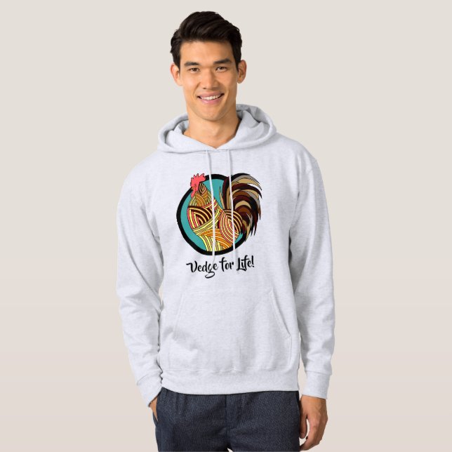 Sudadera Vedge para toda la vida vegetariano / vegano (Anverso completo)