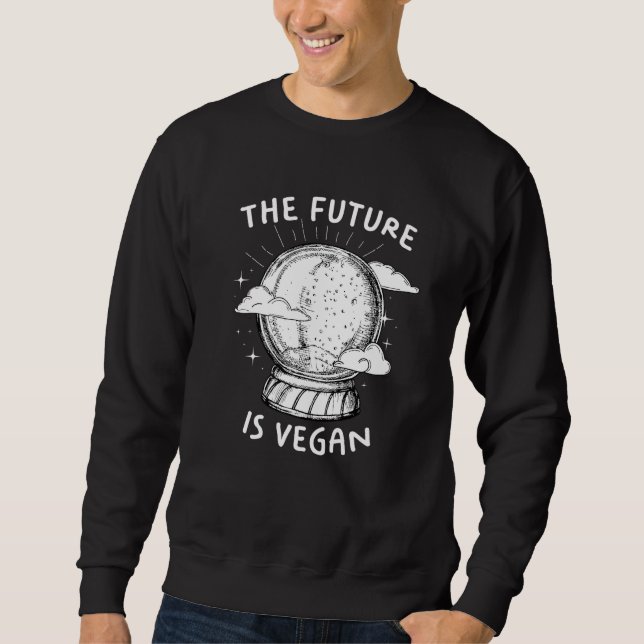 Sudadera Vegan Activist Vegetarian Wfpb Clothing Future is  (Anverso)