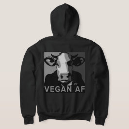 Sudadera Vegan AF Pop Art Hoodie in Black and White