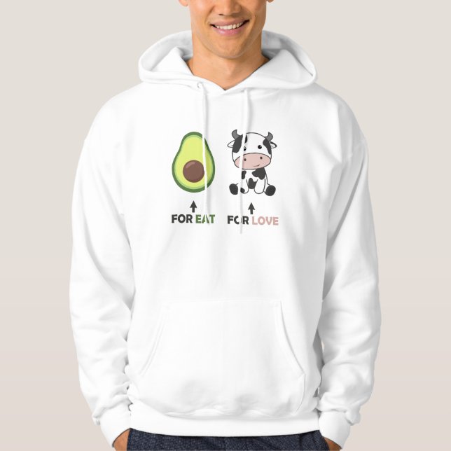 Sudadera Vegan Animal Lover Vegan Aguacate (Anverso)