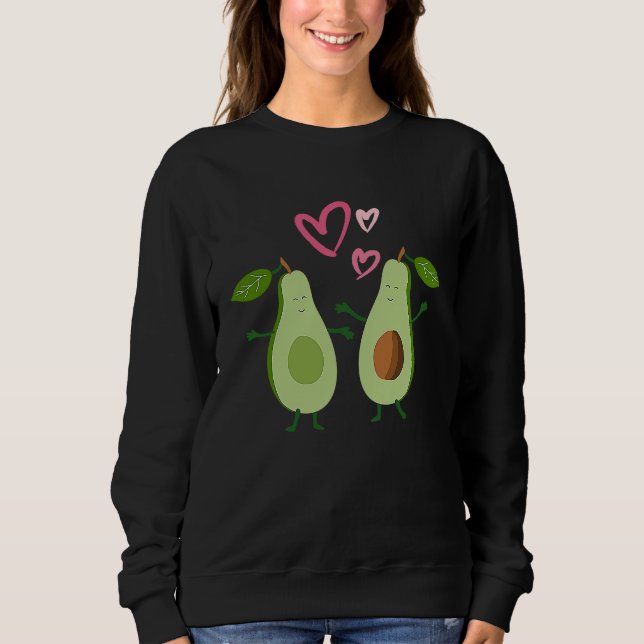 Sudadera Vegan Avocado You Are My Better Half Valentine's D (Anverso)