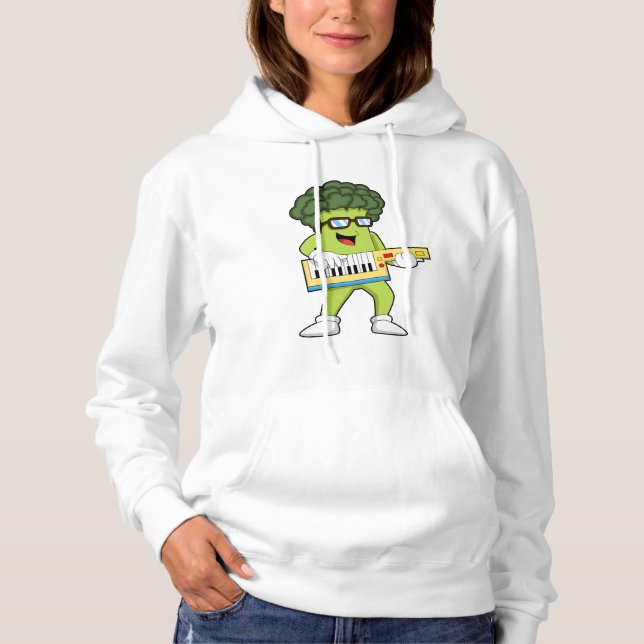 Sudadera Vegan Broccoli en Music with Guitar (Anverso)