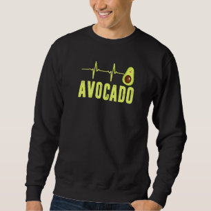 Sudadera Vegan Del Latido Del Aguacate Cuidadoso Para Hombr