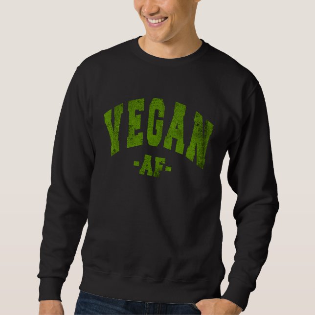 SUDADERA VEGAN DIET SAYING VEGGIE FUN DECORATIONS LADIES WO (Anverso)
