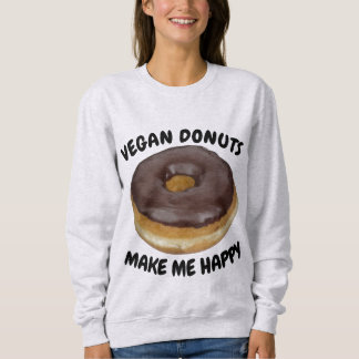 SUDADERA VEGAN DONUTS MAKE ME HAPPY
