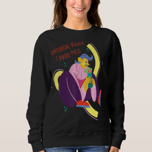 Sudadera Vegan, evito conocer a curiosos antisociales