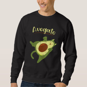Sudadera Vegan Food Avogato Gato Doméstico Gato Mascota Gat