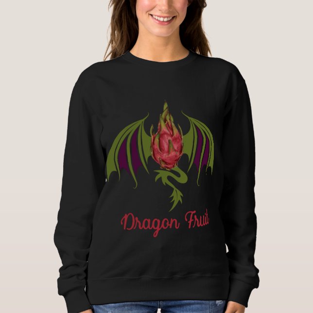 Sudadera Vegan Funny Dragon Fruit (Anverso)