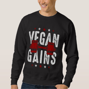 Sudadera Vegan Gains Vegetarian Workout Gym