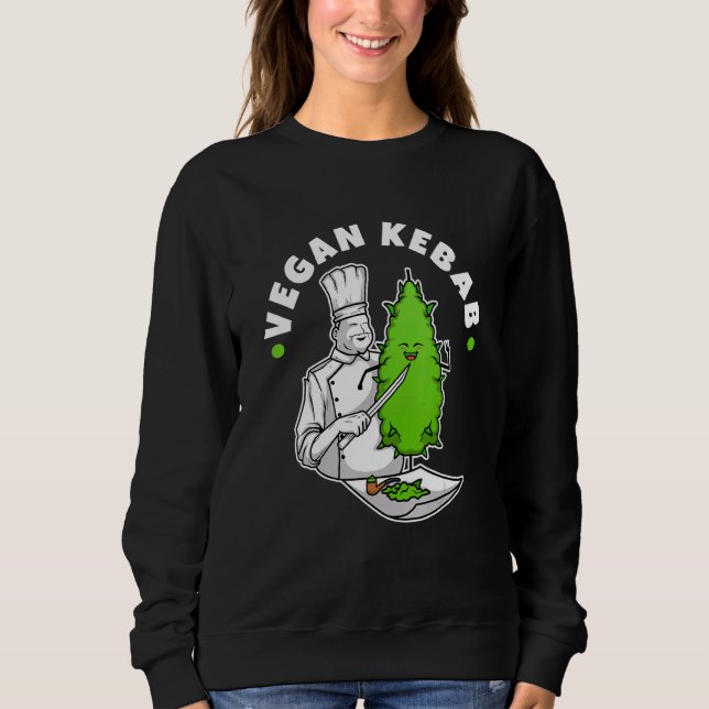 Sudadera Vegan Kebab Weed (Anverso)