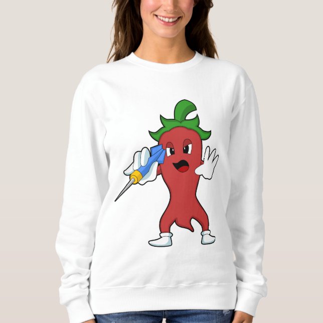 Sudadera Vegan Pepper en Darts con Dart.PNG (Anverso)